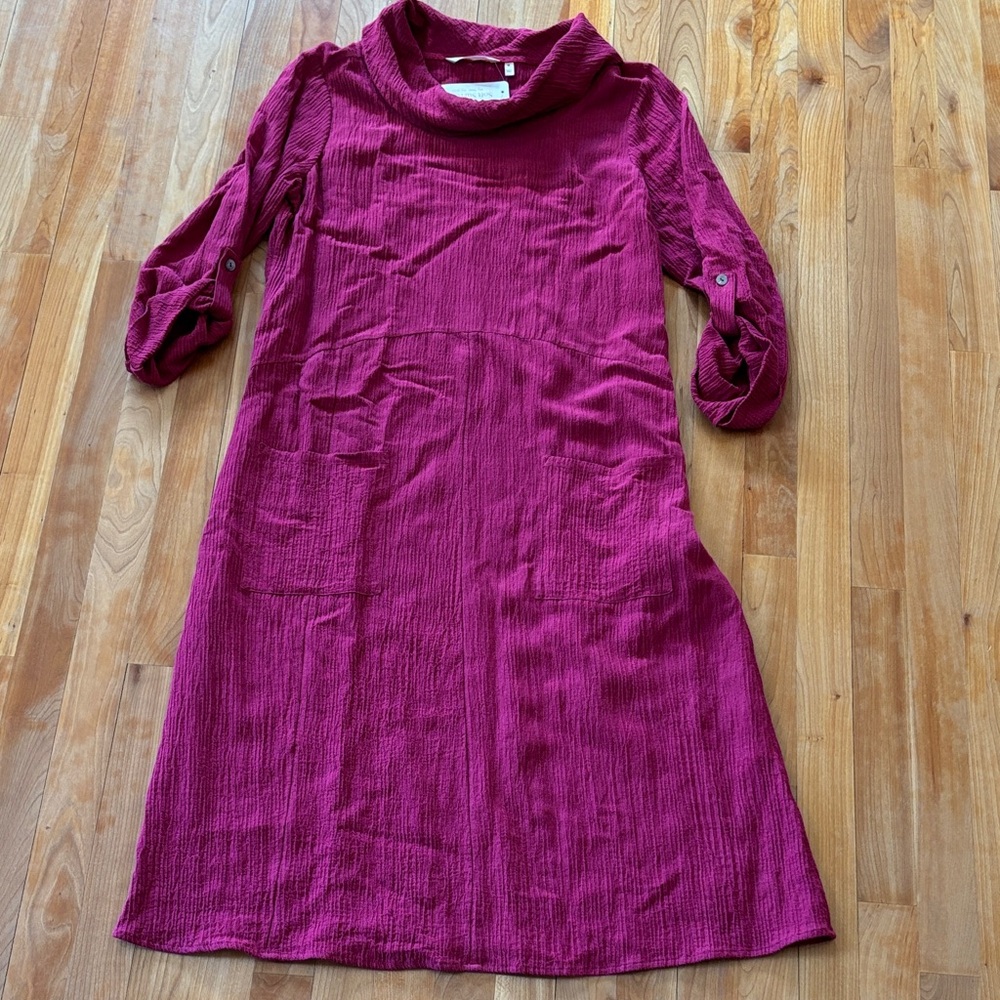 Soft Surroundings Raspberry Maxi Dress
